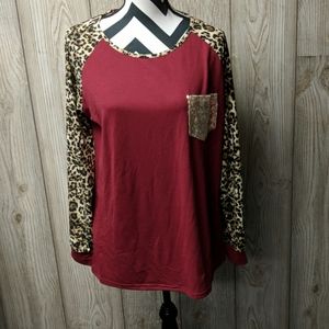 Plus size cheetah top